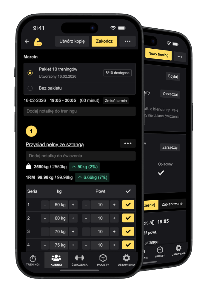 Aplikacja bicek.app na telefonie