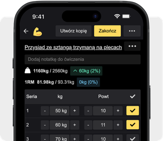 Śledzenie postępu podczas treningu
